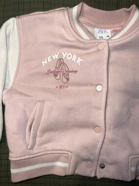 Zara Girls New York Ballerina Academy Bomber Jacket